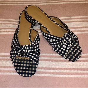 Banana Republic Gingham Slides
